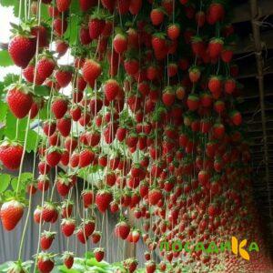 Клубника ампельная Анастасия купить по цене от 370р. в интернет-магазине «Посадика» с доставкой почтой в в Миллеровое и по всей России – [изображение №1].