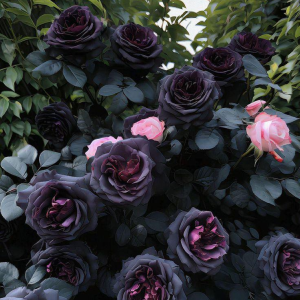 Роза Черная купить по цене от 450р. в интернет-магазине «Посадика» с доставкой почтой в в Миллеровое и по всей России – [изображение №1].