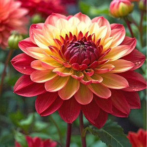 Георгин Оникс Найт купить по цене от 590р. в интернет-магазине «Посадика» с доставкой почтой в в Миллеровое и по всей России – [изображение №1].