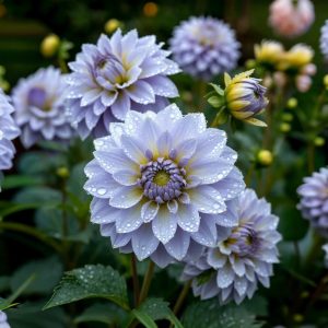 Георгин Акварель купить по цене от 680р. в интернет-магазине «Посадика» с доставкой почтой в в Миллеровое и по всей России – [изображение №1].