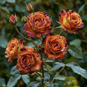 Роза плетистая Оранжевый Бриллиант купить по цене от 450р. в интернет-магазине «Посадика» с доставкой почтой в в Миллеровое и по всей России – [изображение №1].